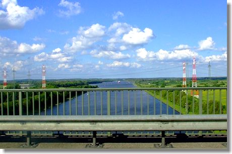 Nord-Ostsee-Kanal bei Rendsburg