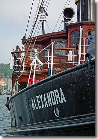 Der Salondampfer Alexandra in Flensburg