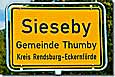Ortsschild Sieseby