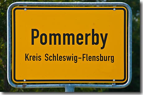 Ortsschild Pommerby