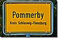 Ortsschild Pommerby