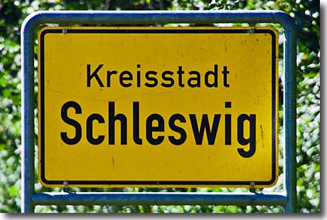 Ortsschild Schleswig