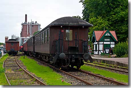 Der Bahnhof der Angelner Dampfeisenbahn