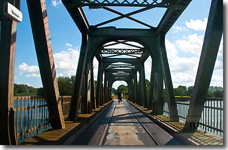 Überfahrt Klappbrücke Lindaunis