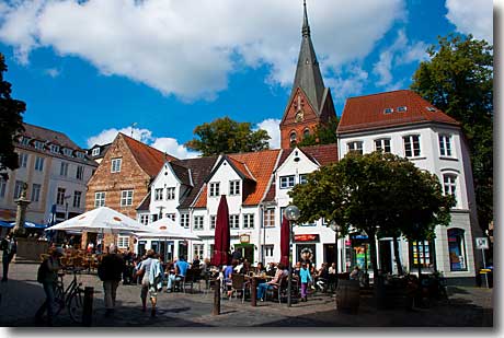 Der Nordermarkt in Flensburg