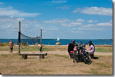 Sport und Pause an der Ostsee