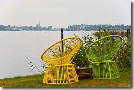 Arnis: Ausblick auf Kappeln und die Schlei