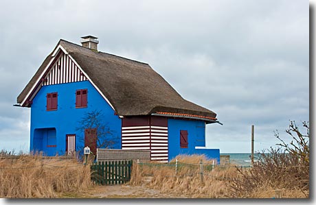 Ostsee-Ferienhaus im Herbst