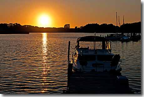 Traumhafter Sonnenuntergang an der Schlei