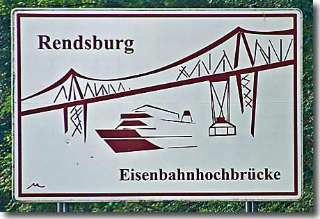 Schild Eisenbahnhochbrücke Rendsburg Schild Eisenbahnhochbrücke Rendsburg