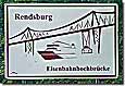 Schild Eisenbahnhochbrücke Rendsburg